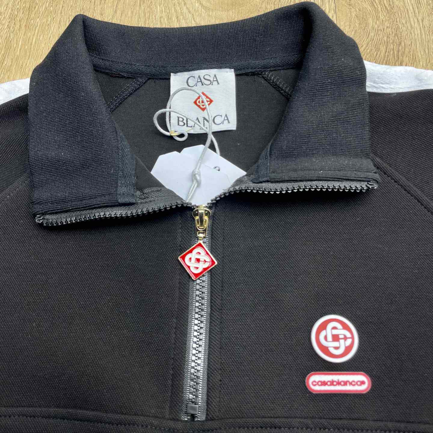 Casablanca Quarter Zip Laurel Sweatshirt   c1108 - EUR FASHION