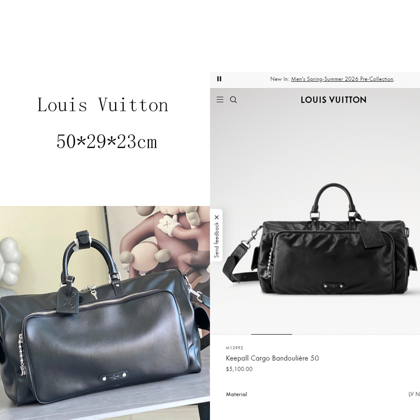 Louis Vuitton Keepall Cargo Bandoulière 50   M13992 - EUR FASHION