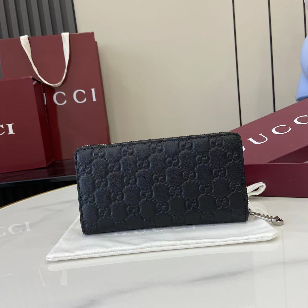 Gucci GG Emblem Zip Around Wallet - EUR FASHION