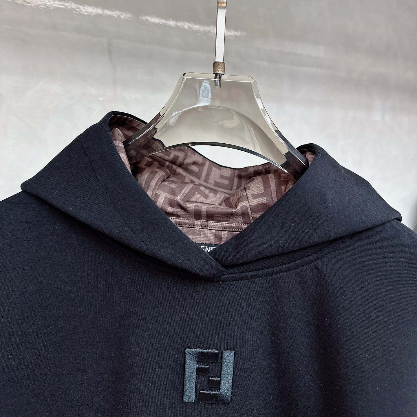 Fendi Black Cotton Sweatshirt - EUR FASHION