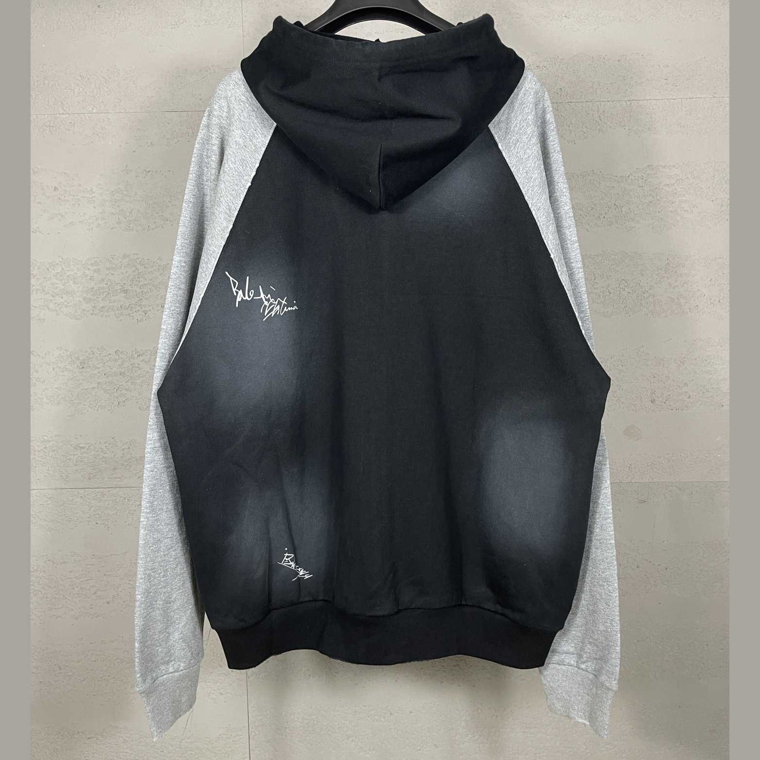 Balenciaga Banana Raglan Oversized Zip-Up Hoodie  - EUR FASHION