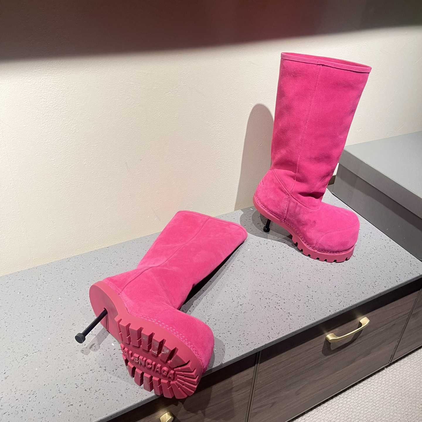Balenciaga Alaska Fur High Boots - EUR FASHION