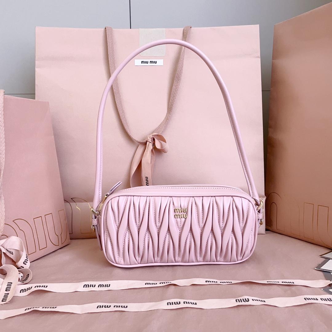 Miu Miu Matelassé Nappa Leather Pouch - EUR FASHION