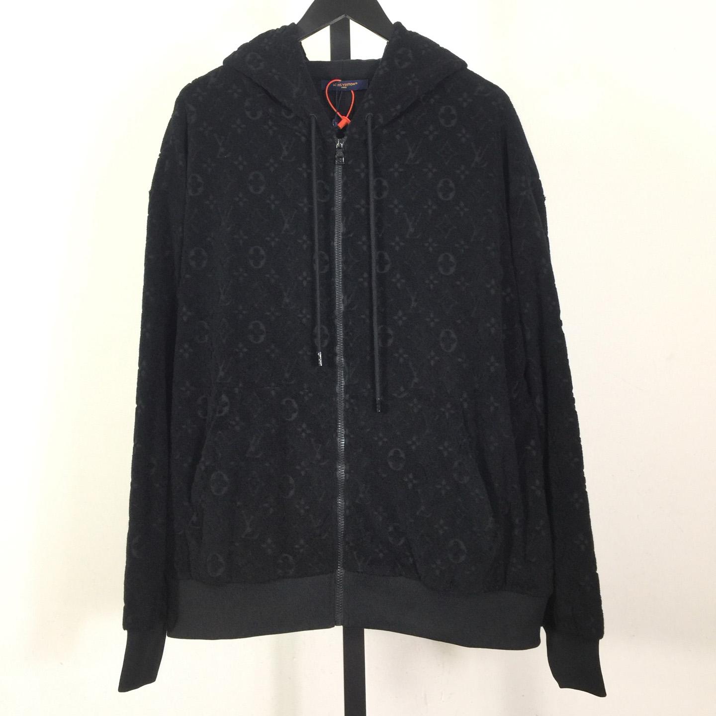 Louis Vuitton Monogram Terry Zip-Through Hoodie   1AGMF2 - EUR FASHION