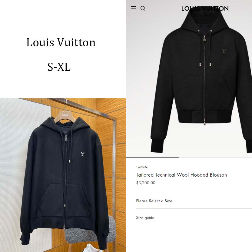 Louis Vuitton Tailored Technical Wool Hooded Blouson   1AIWFA - EUR FASHION