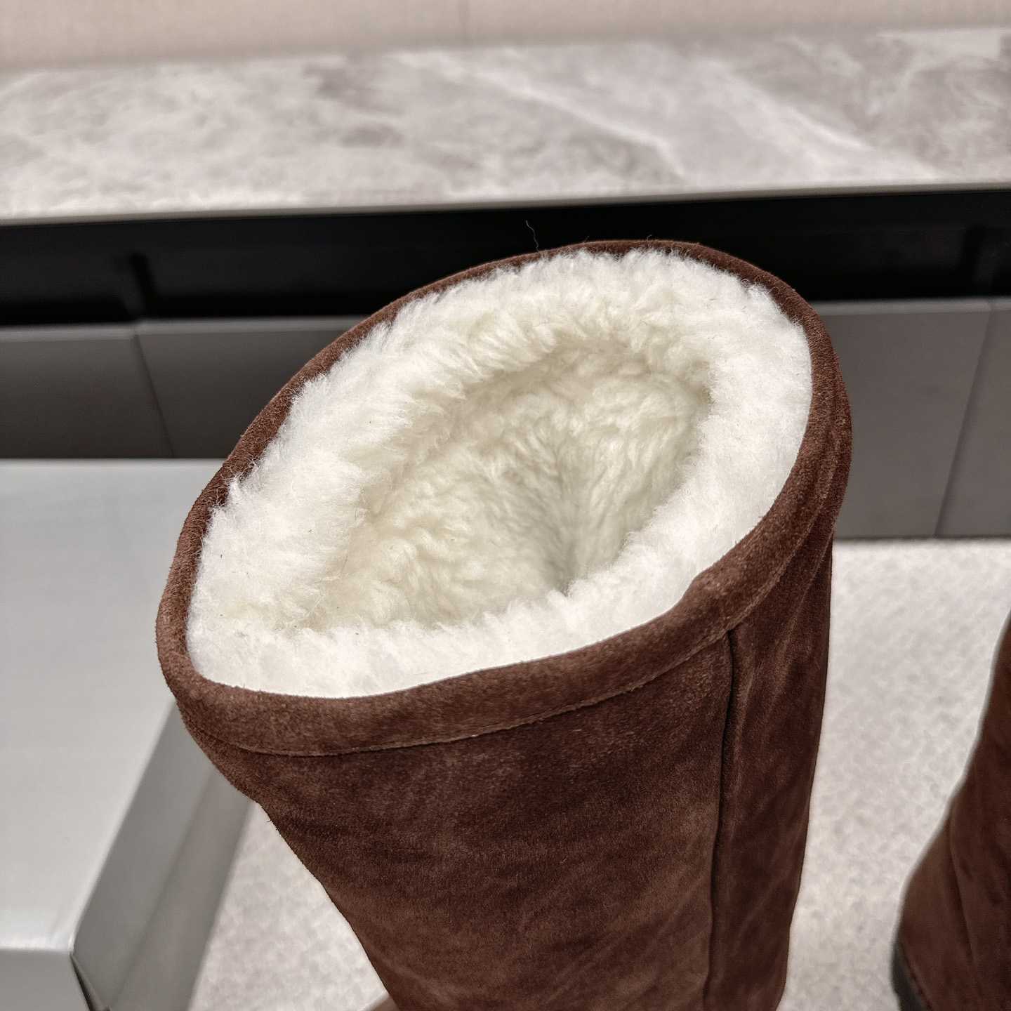Balenciaga Alaska Fur High Boots - EUR FASHION