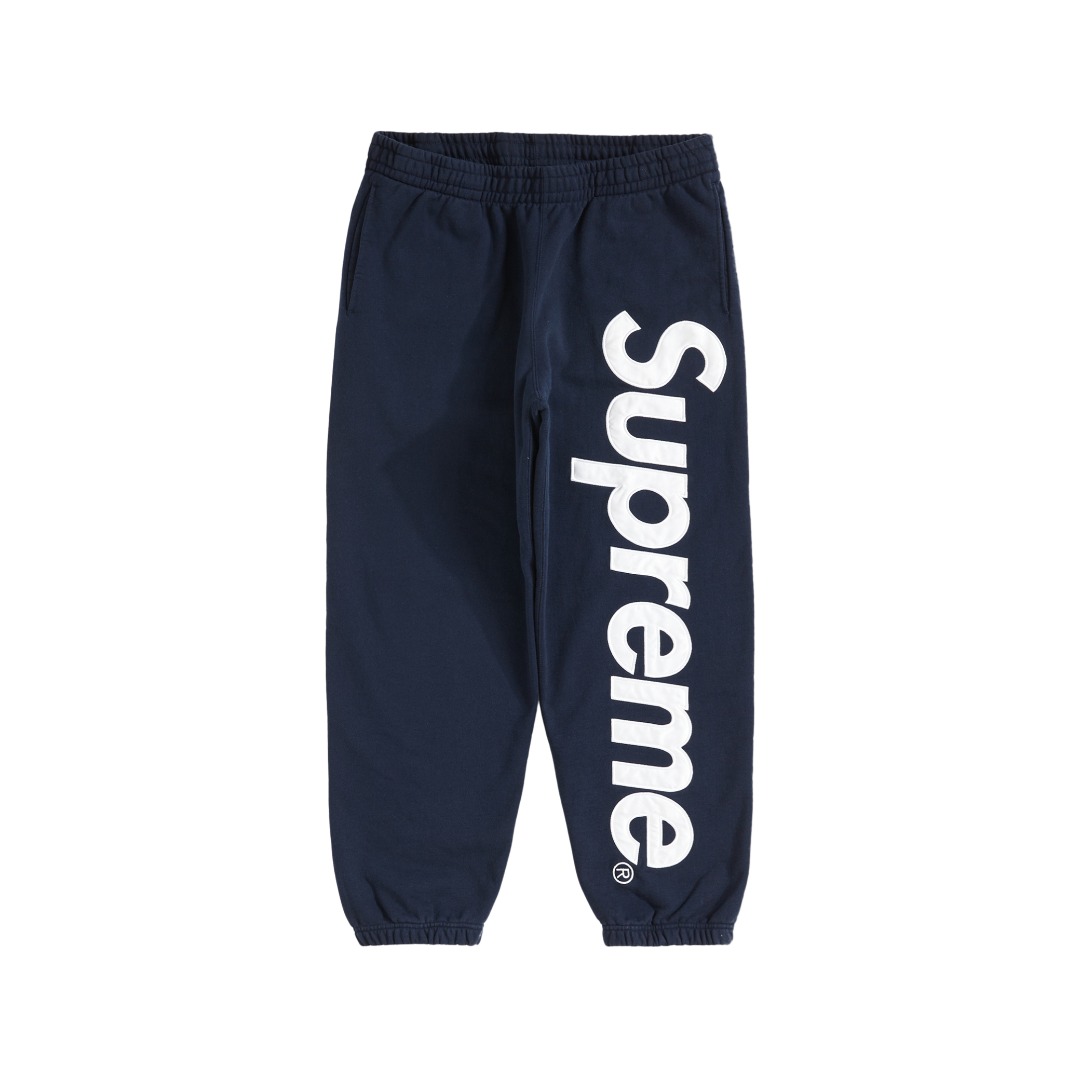 Supreme Satin Appliqué Sweatpant - EUR FASHION