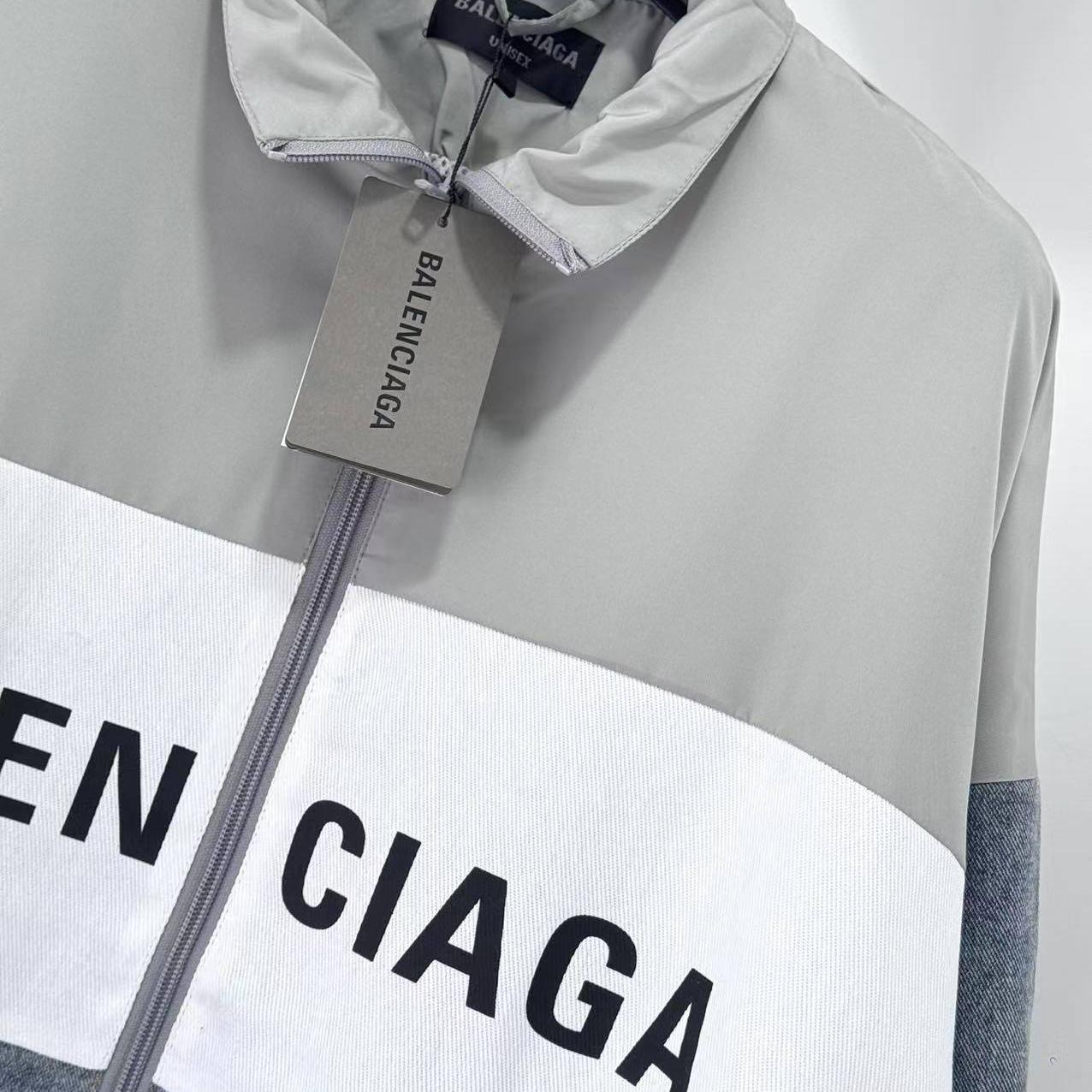 Balenciaga Logo-printed Colour-block Jacket - EUR FASHION