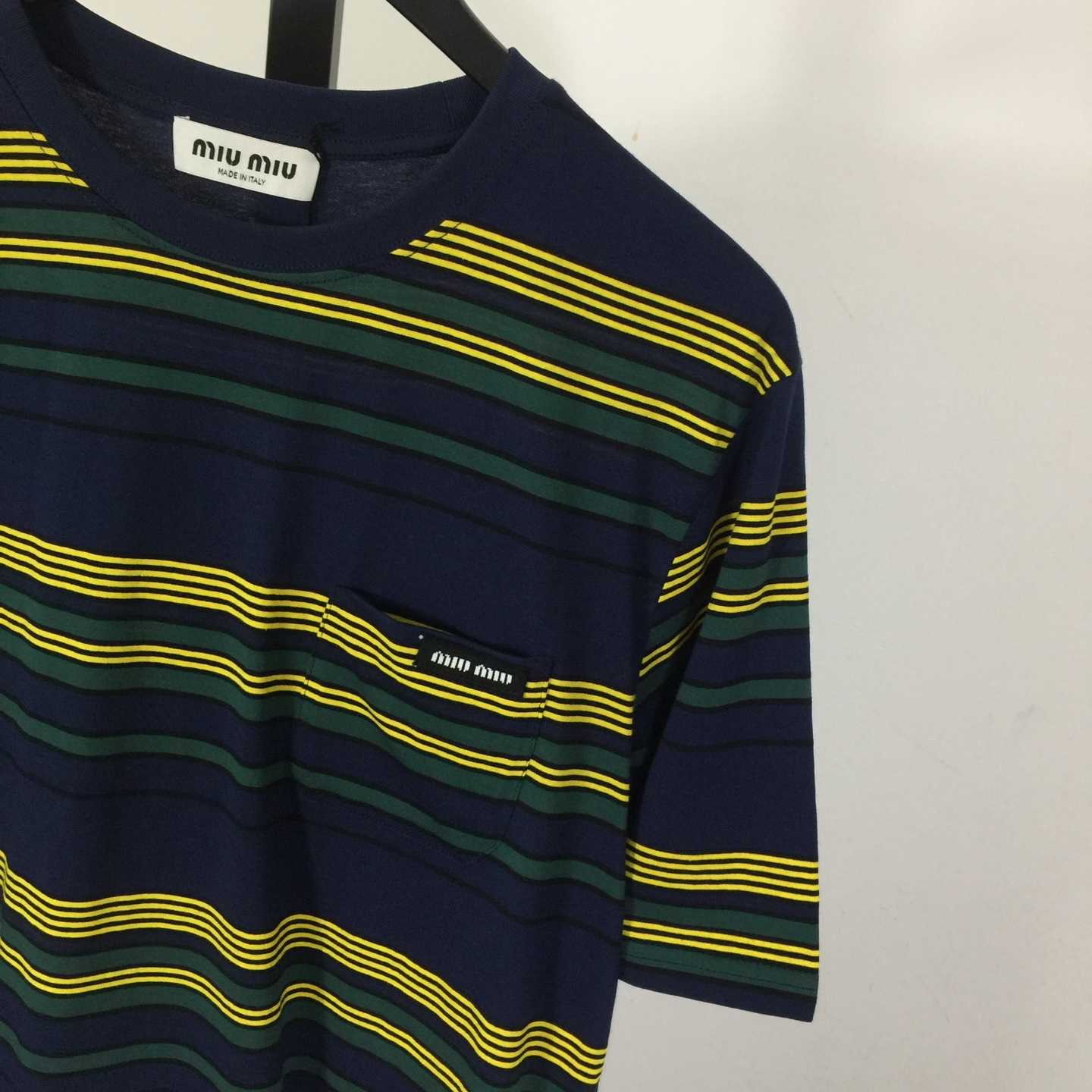 Miu Miu Striped Pocket Top - EUR FASHION