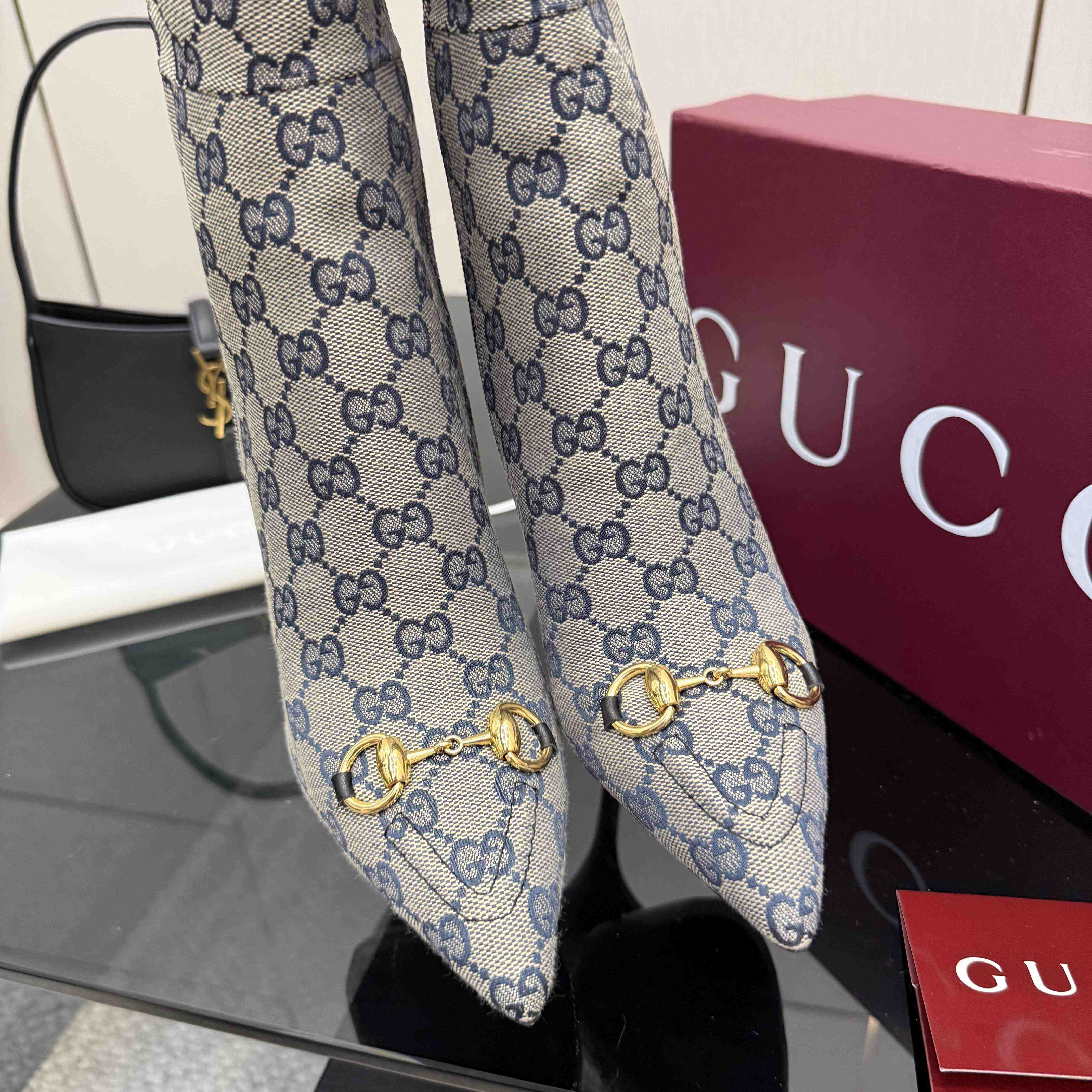 Gucci GG Monogram Knee-high Boots - EUR FASHION