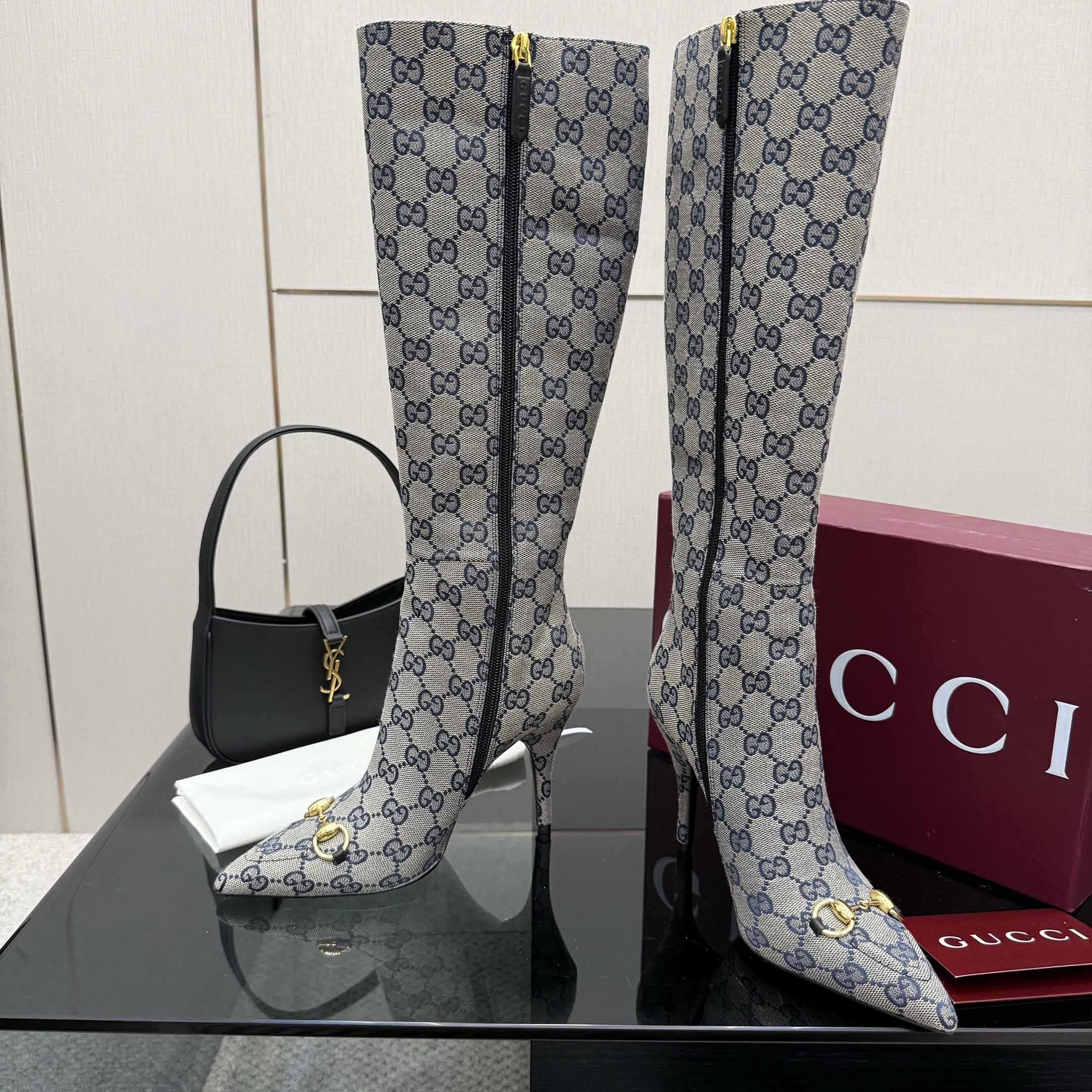 Gucci GG Monogram Knee-high Boots - EUR FASHION