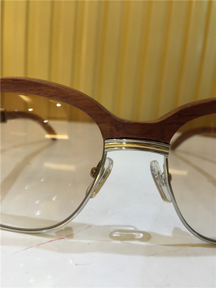 Cartier 1116679 Sunglasses In Silver Brown Gradient - EUR FASHION