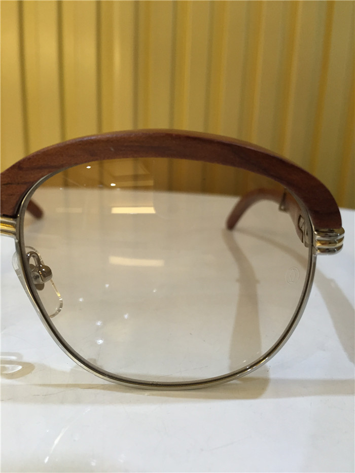 Cartier 1116679 Sunglasses In Silver Brown Gradient - EUR FASHION