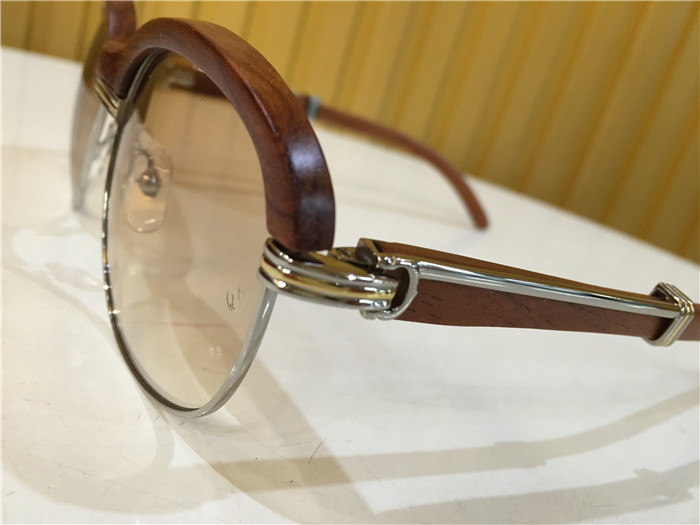 Cartier 1116679 Sunglasses In Silver Brown Gradient - EUR FASHION