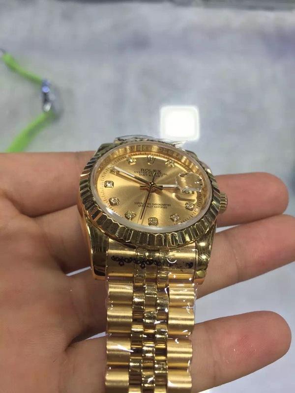 Rolex High Quality Datejust President Band Champagne Diamond Dial Swiss Watch - EUR FASHION