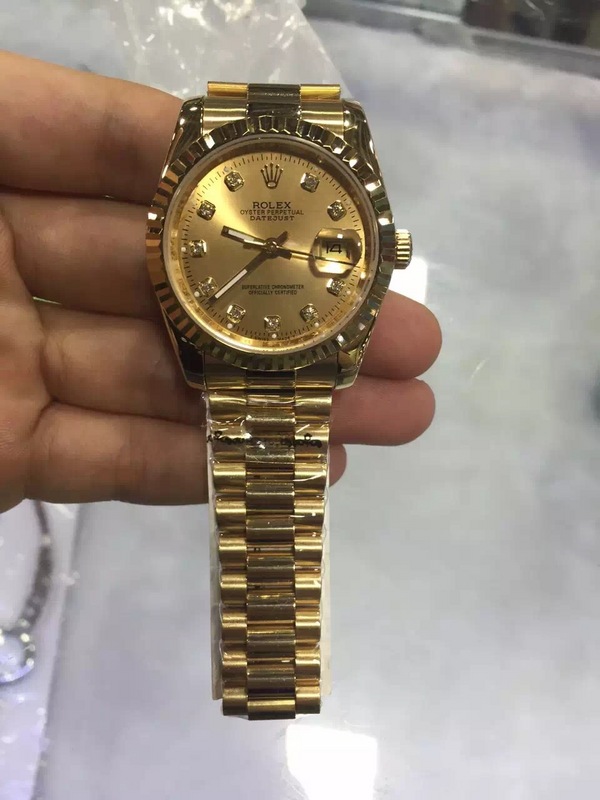 Rolex High Quality Datejust President Band Champagne Diamond Dial Swiss Watch - EUR FASHION