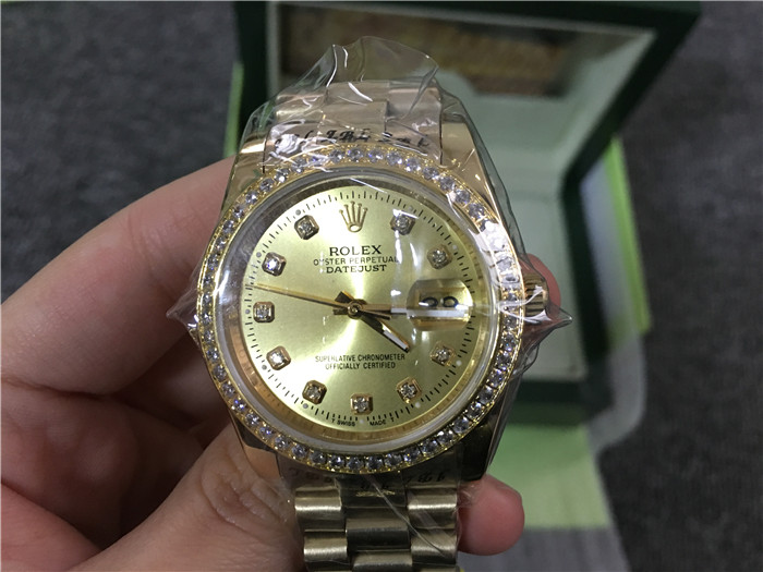 Rolex High Quality Oyster Perpetua Pearlmaster 28/31/36 Yellow Gold Diamond Watch - EUR FASHION