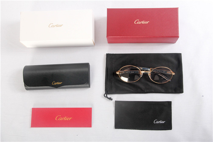 Cartier 7550178 55-22 Diamond Silver Curve Stainless Steel Sunglasses In Gold Brown - EUR FASHION