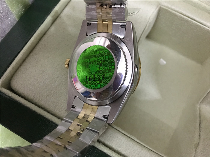 Rolex High Quality Datejust Stainless Steel and Jubille Bracelet Champagne Diamond Dial Full Diamond Bezel Watch - EUR FASHION