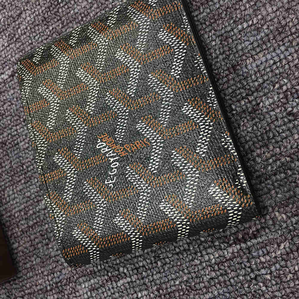 Short 6 Card Slots Billfold Wallet Black - EUR FASHION