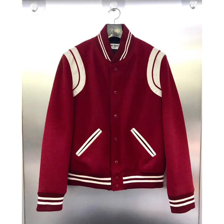 Saint Laurent Wool Varsity Jacket - EUR FASHION