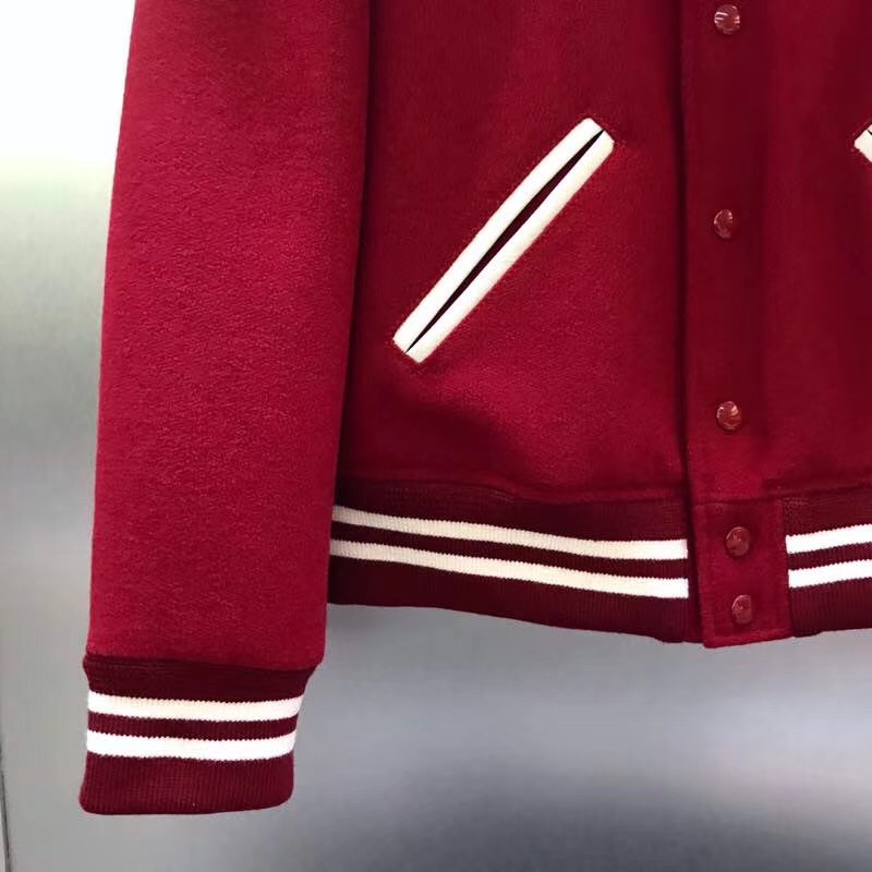 Saint Laurent Wool Varsity Jacket - EUR FASHION