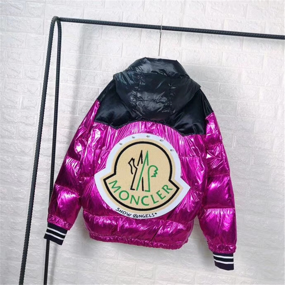Moncler Down Jacket Black/Purple - EUR FASHION