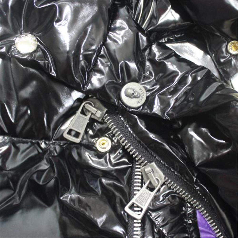 Moncler Down Jacket Black/Purple - EUR FASHION