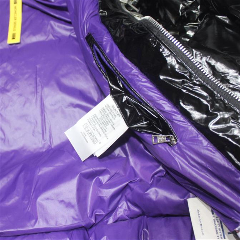 Moncler Down Jacket Black/Purple - EUR FASHION