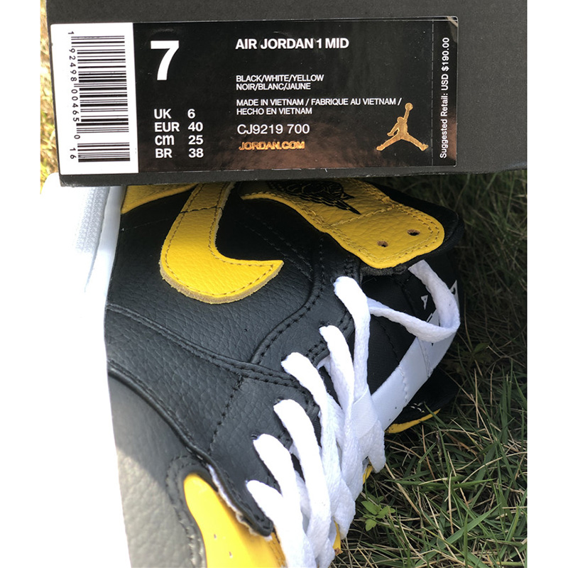 Jordan AJ1 Retro High Black/Yellow/White - EUR FASHION
