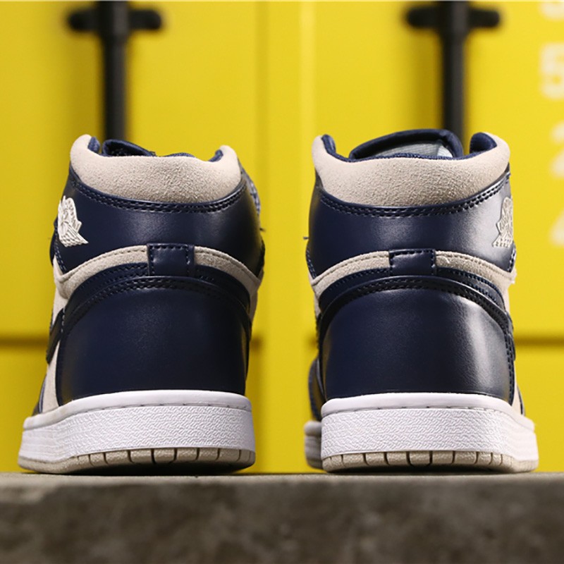 Jordan AJ1 Mid Top WMNS Navy Blue - EUR FASHION