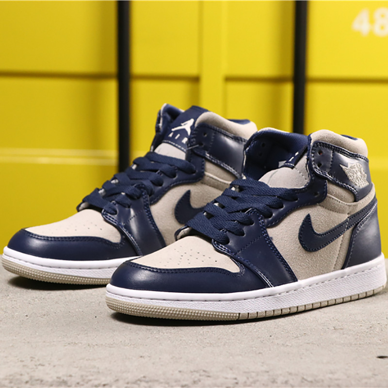 Jordan AJ1 Mid Top WMNS Navy Blue - EUR FASHION