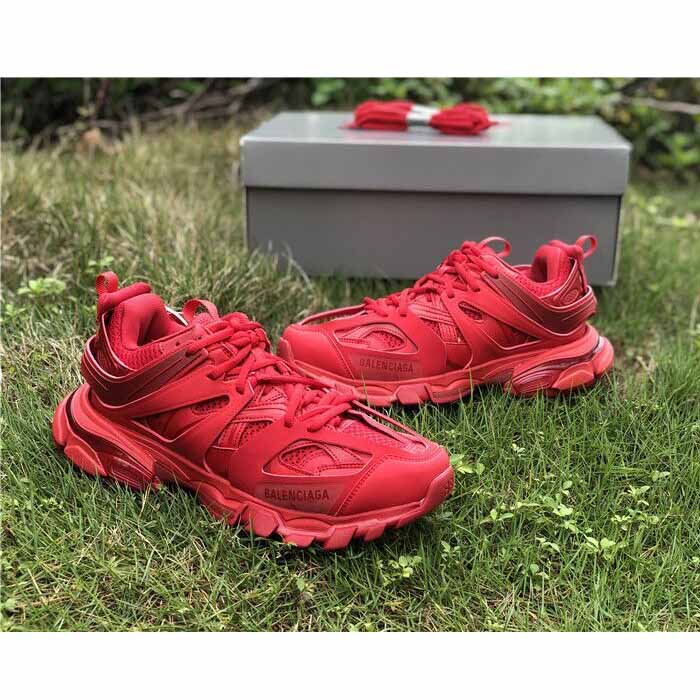 Balenciaga Women Track Sneaker In Red - EUR FASHION