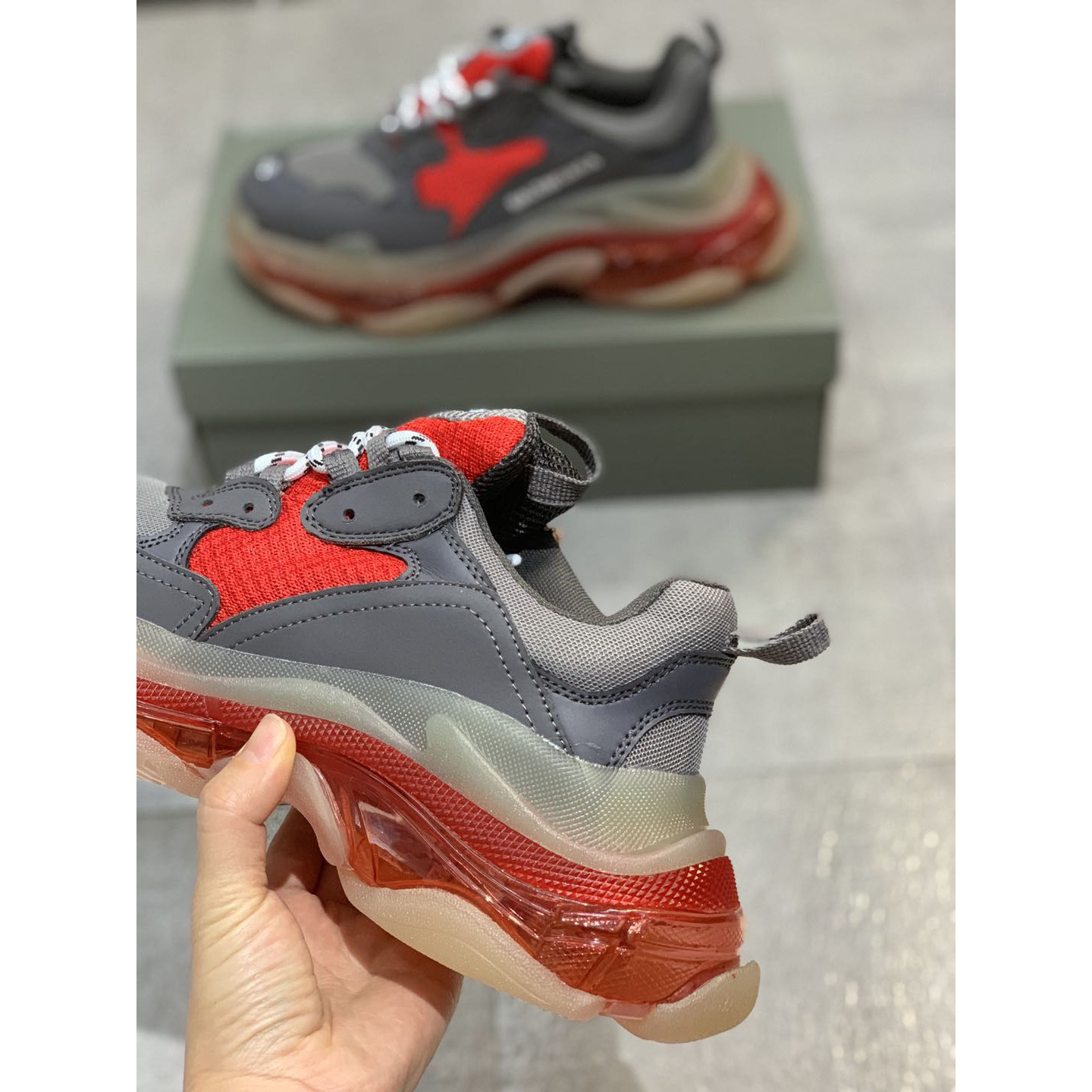 Balenciaga Triple S Clear Sole Sneaker  - EUR FASHION