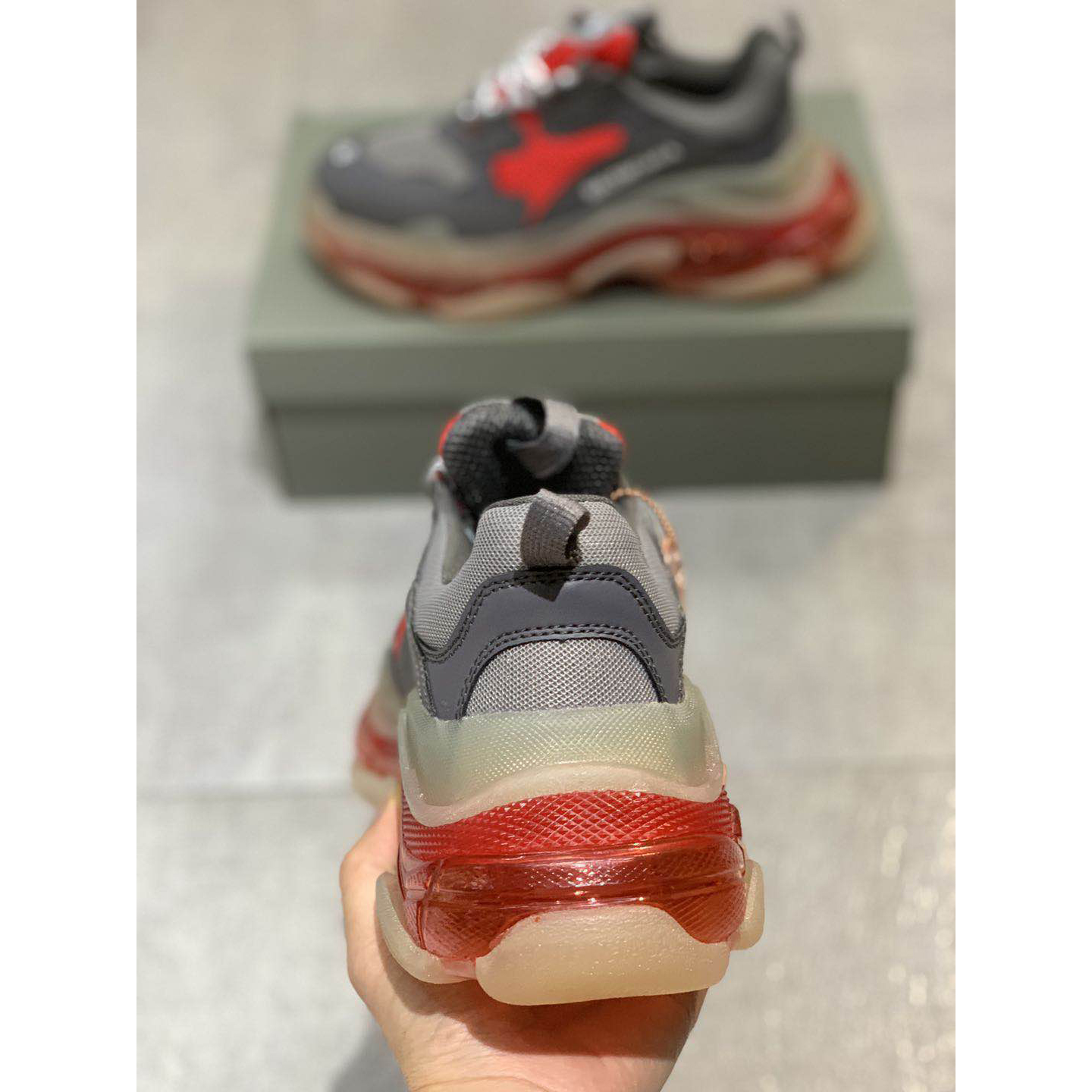 Balenciaga Triple S Clear Sole Sneaker  - EUR FASHION