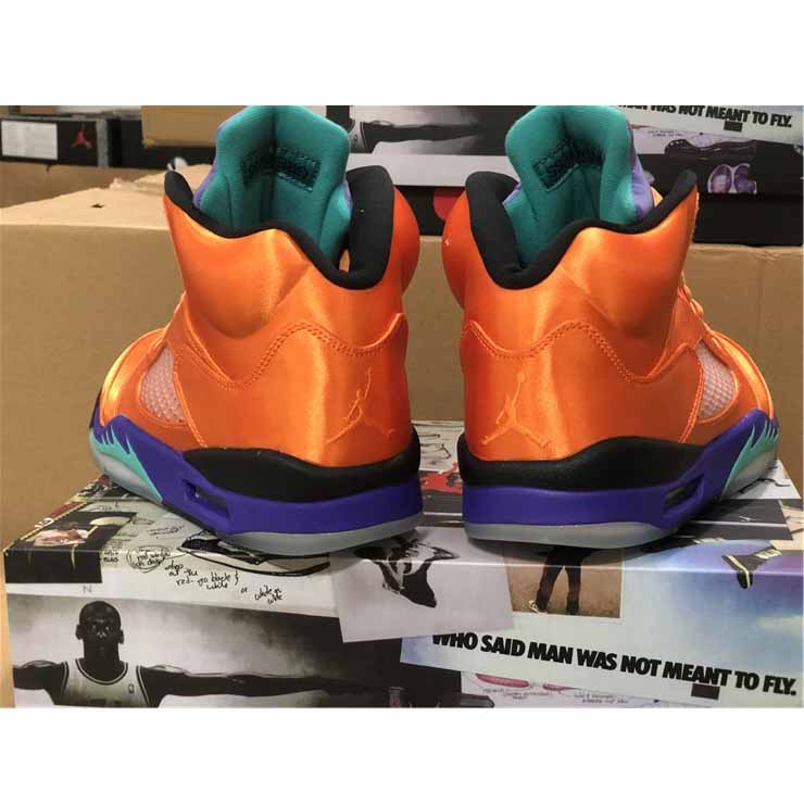 Air Jordan 5 Retro Orange Purple Green - EUR FASHION