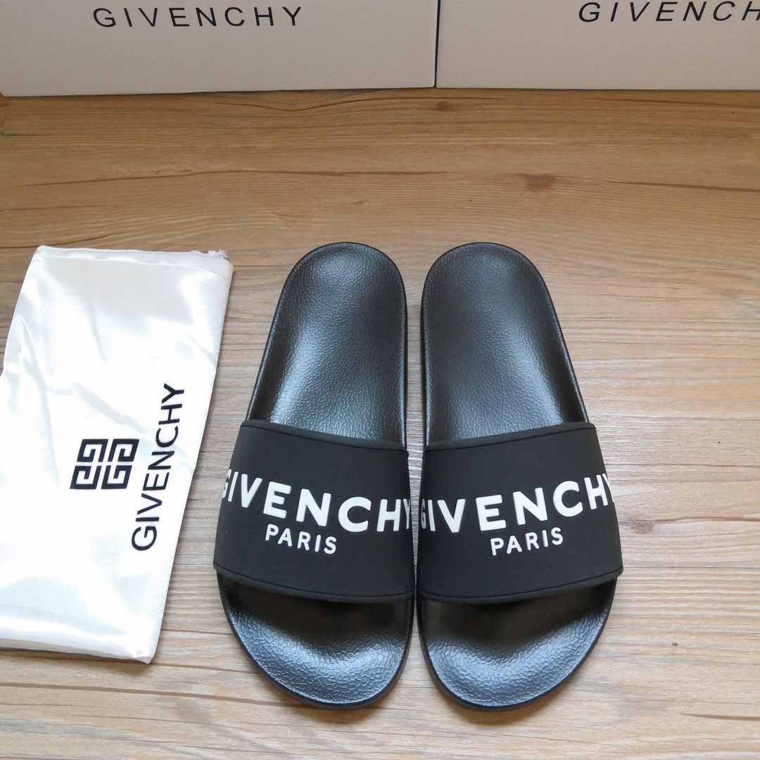 Givenchy Logo-Print Rubber Slides Sandals - EUR FASHION
