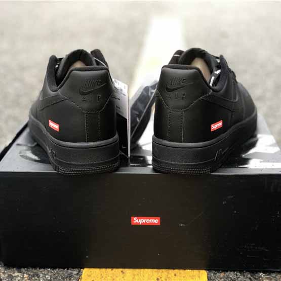 Nike X Supreme Air Force 1 Black - EUR FASHION