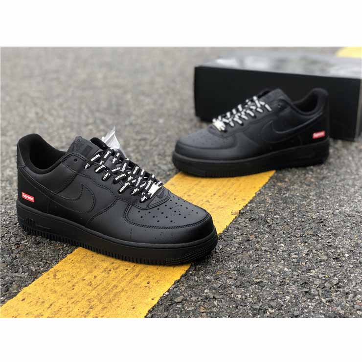 Nike X Supreme Air Force 1 Black - EUR FASHION