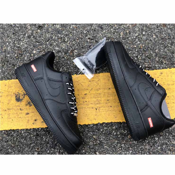 Nike X Supreme Air Force 1 Black - EUR FASHION