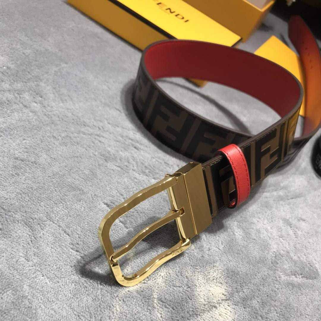 Fendi FF Motif Leather Belt - EUR FASHION