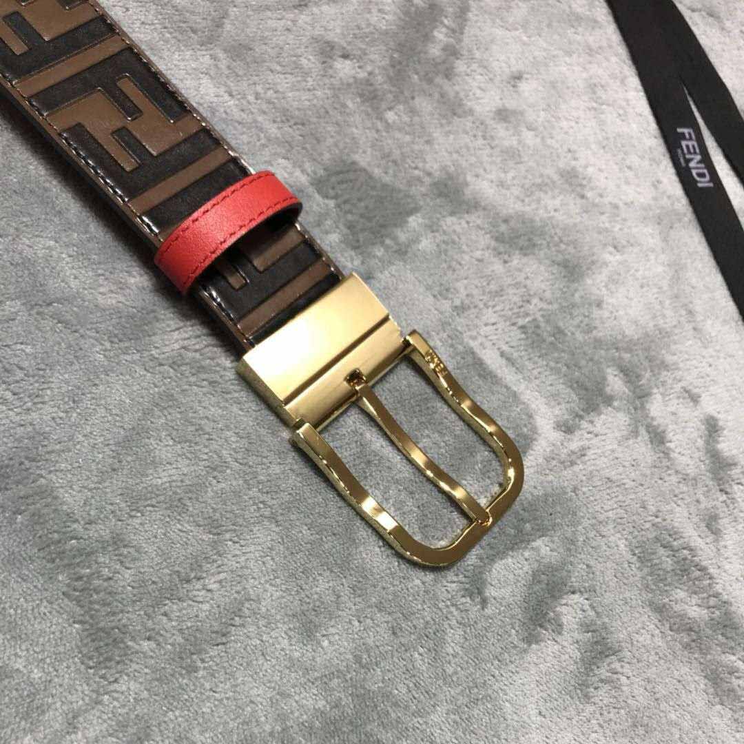 Fendi FF Motif Leather Belt - EUR FASHION