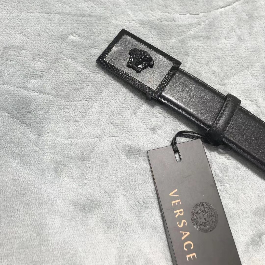 Versace Medusa Head Leather Belt - EUR FASHION