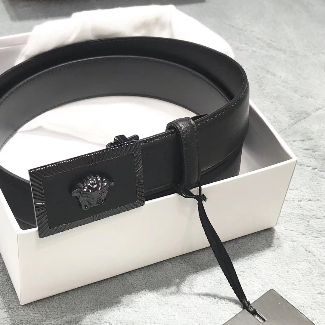 Versace Medusa Head Leather Belt - EUR FASHION