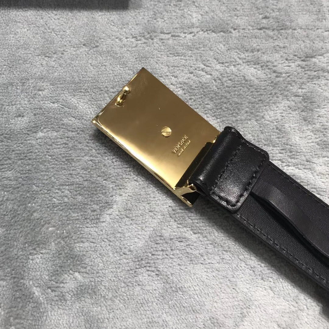 Versace Medusa Head Leather Belt - EUR FASHION