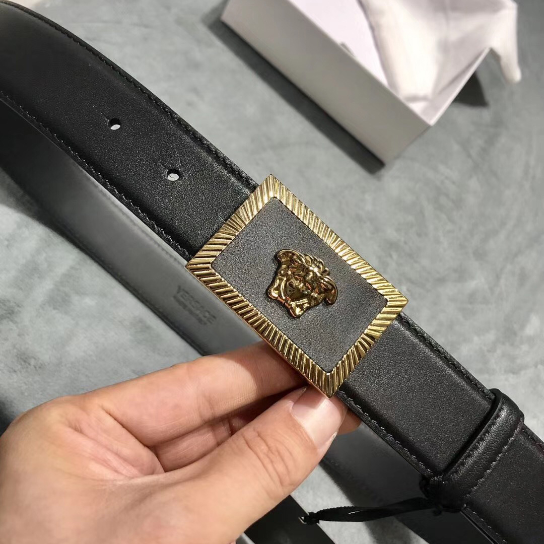 Versace Medusa Head Leather Belt - EUR FASHION