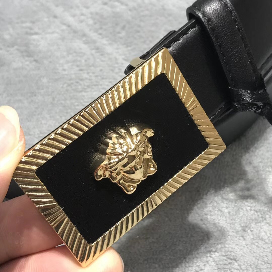Versace Medusa Head Leather Belt - EUR FASHION