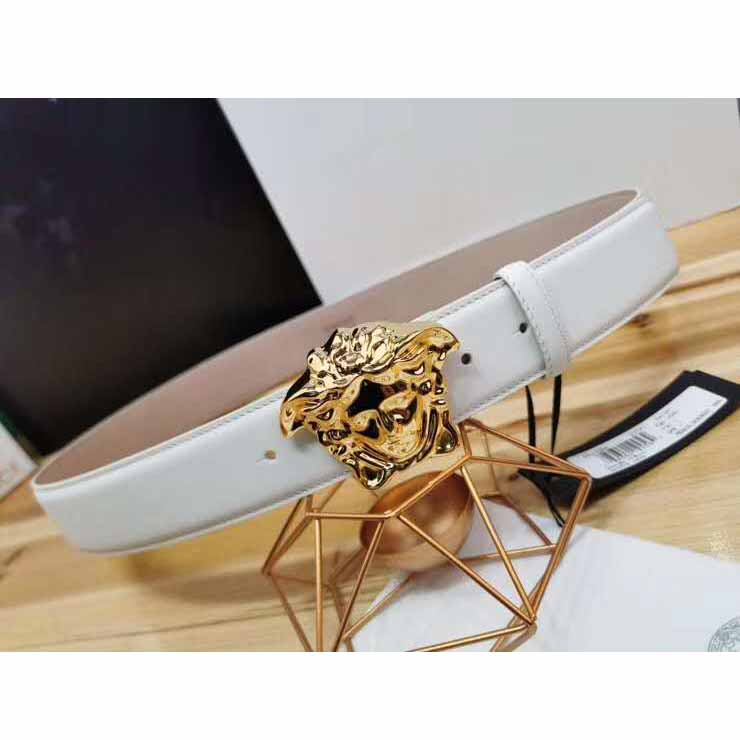 Versace Medusa Head Leather Belt - EUR FASHION