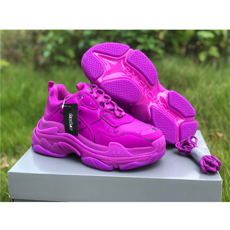 Balenciaga Allover Logo Triple S Sneaker - EUR FASHION