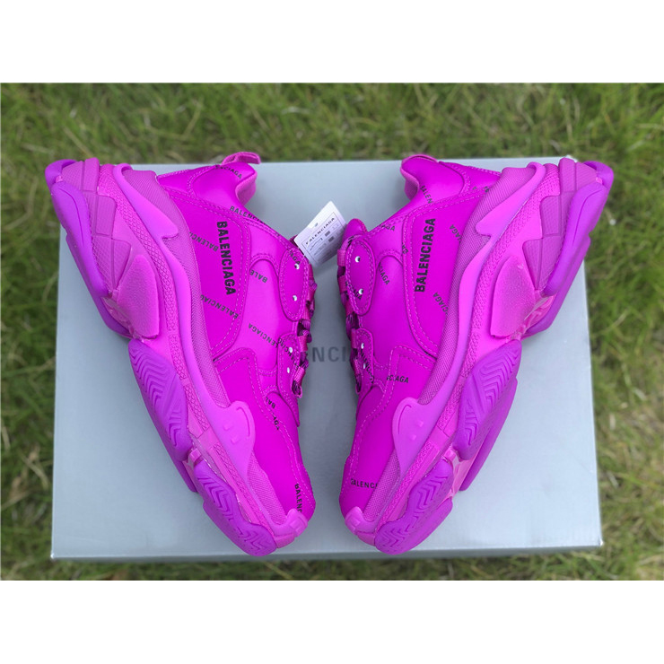 Balenciaga Allover Logo Triple S Sneaker - EUR FASHION